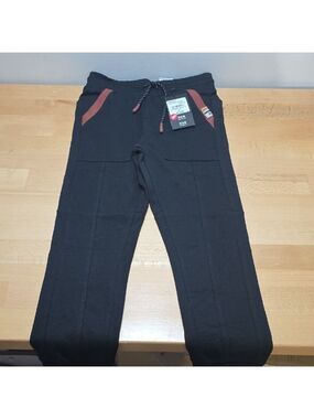 SKU 1836 Nano Black Kids Casual Bottoms with Red Accents